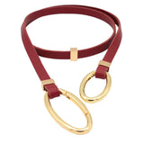Red Wine Avril Edge Strand Necklace - Gold