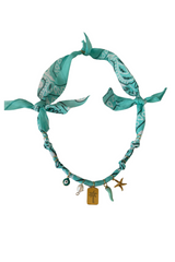 Santa Giulia Aqua Palm Tree Necklace