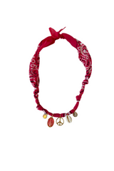 Santa Giulia Fuschia Peace Necklace