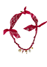 Santa Giulia Fuschia Palm Tree Necklace