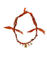 Santa Giulia Orange Palm Tree Necklace