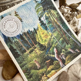 "Emily" Forest Swedish Dishcloth