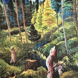 "Emily" Forest Swedish Dishcloth