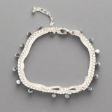 Silver Disc Chain Bracelet