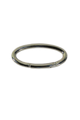 Silver Oval Closure - 48mm/1.9 Inches