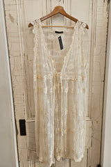Cream Whimsy Lace Kimono