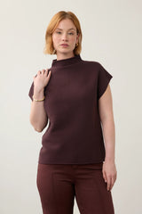 Ottoman Cap Sleeve Sweater