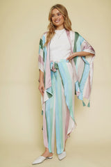 Pastel Stripe Kimono