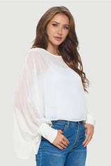 Hi-Lo Batwing Top