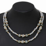 Beaded Short  Layered Nk