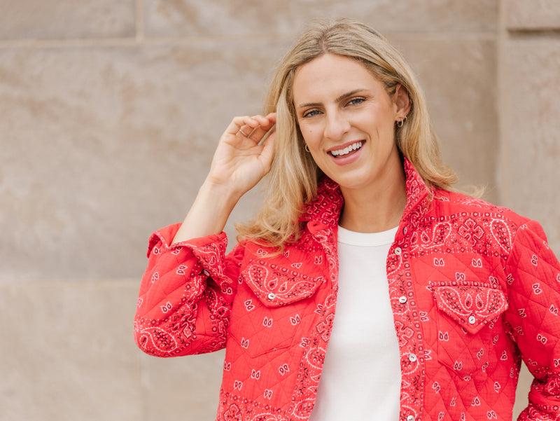 Bandana Quilted Shacket