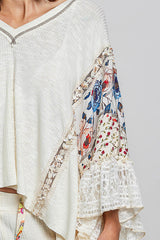 Gigi Ruffle Sleeve Poncho