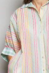 Laura Stripe Button-up Shirt
