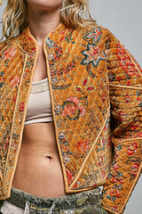 Quilted Velvet Jacket
