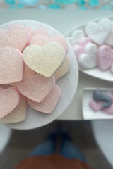 Pink Sparkly Heart Bar Soap