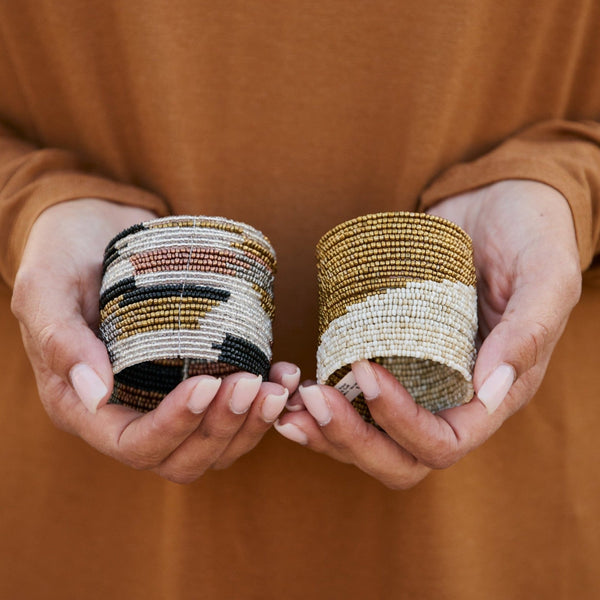 Golden Hour Beaded Cuff