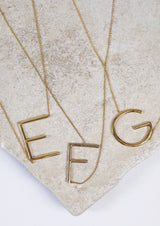 Sideways Letter Necklace