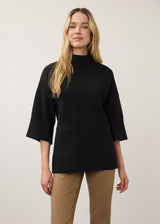 Mock Neck Lightweight Sweater