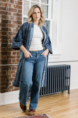 Bandana Long Cardigan
