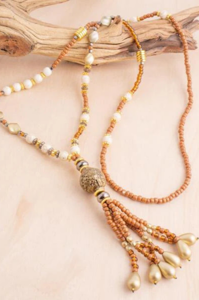 Taj Tassel Necklace