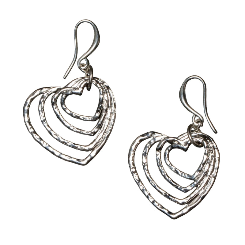 Stacked Heart Earrings