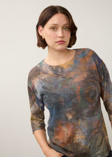 Drop Shoulder 3/4 Sleeve Top