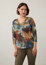 Drop Shoulder V-Neck Top