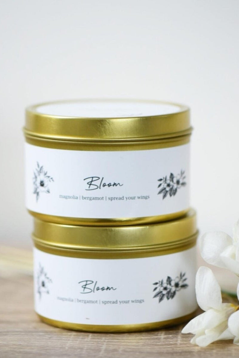 Bloom Scented Tin Candle