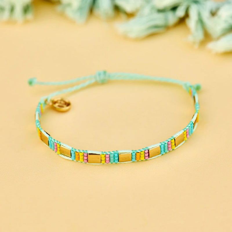 Sunset Beach Bead Bracelet