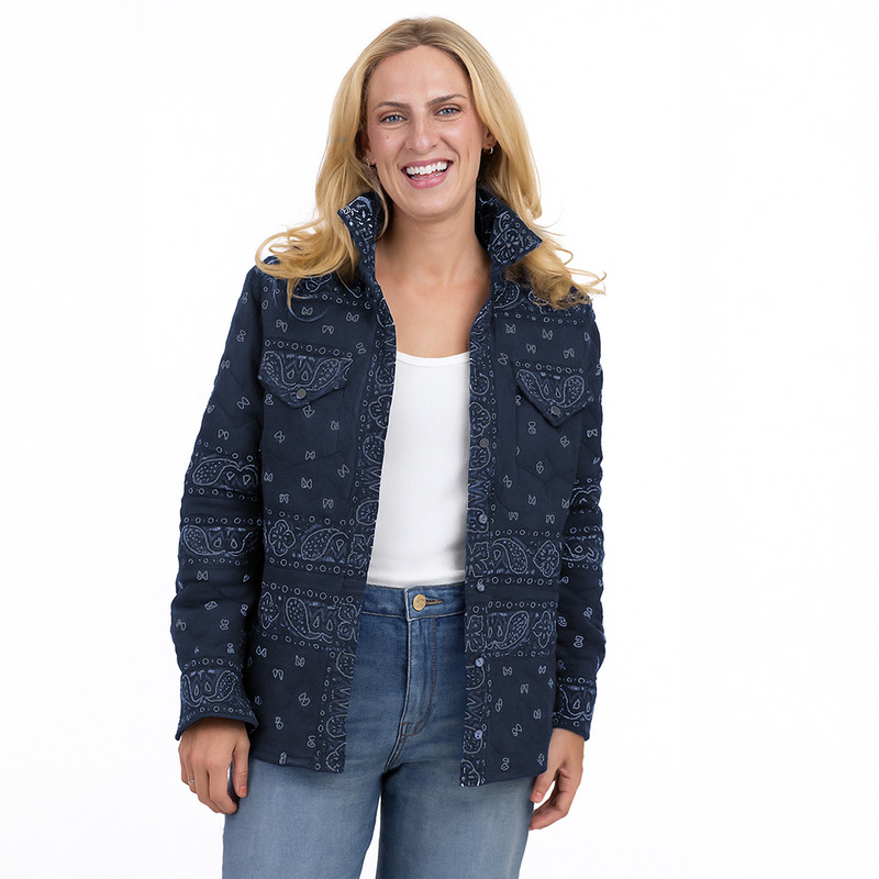 Bandana Quilted Shacket