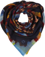 Colourful Plumes Square Scarf