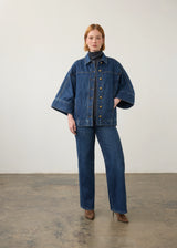Kimono Sleeve Denim Jacket