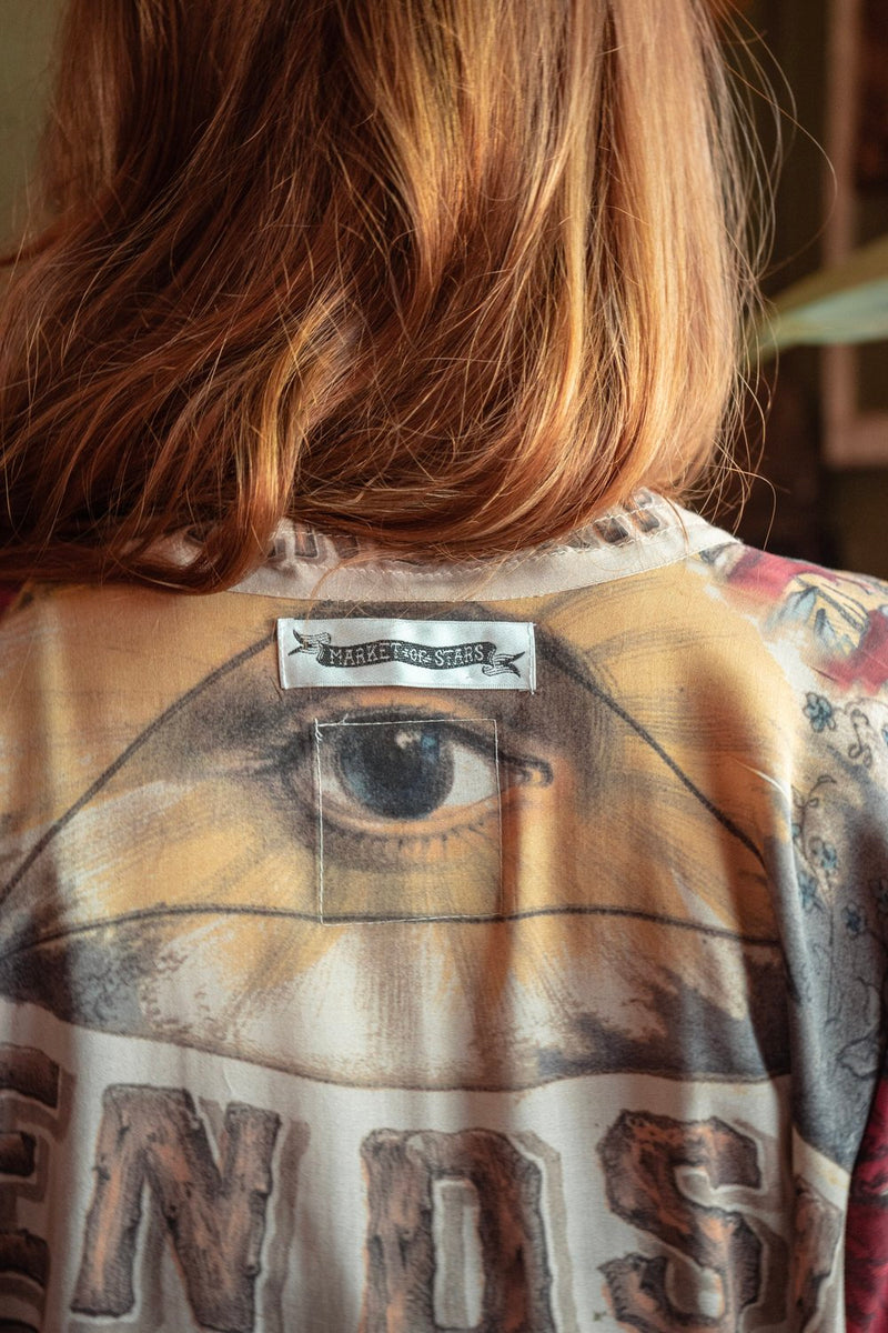 Friendship Love and Truth Cropped Kimono