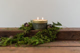 Burr Oak + Moss Tin Candle