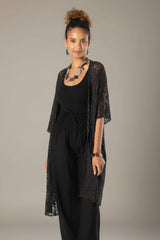 Mid Length Popcorn Kimono