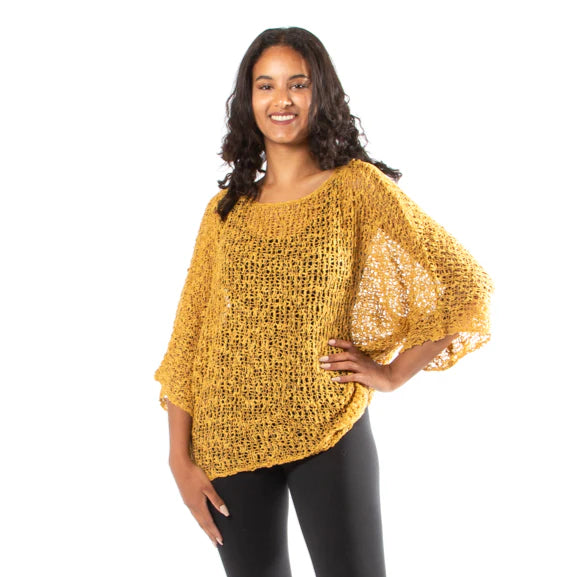 Popcorn Knit Short Sleeve Top