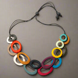 Double Strand Multi Hoop Necklace