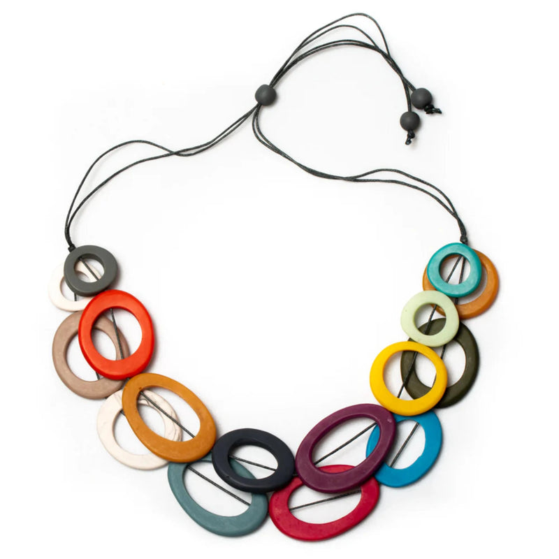 Double Strand Multi Hoop Necklace