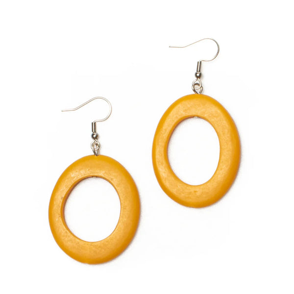 Resin Simple Hoop Earrings