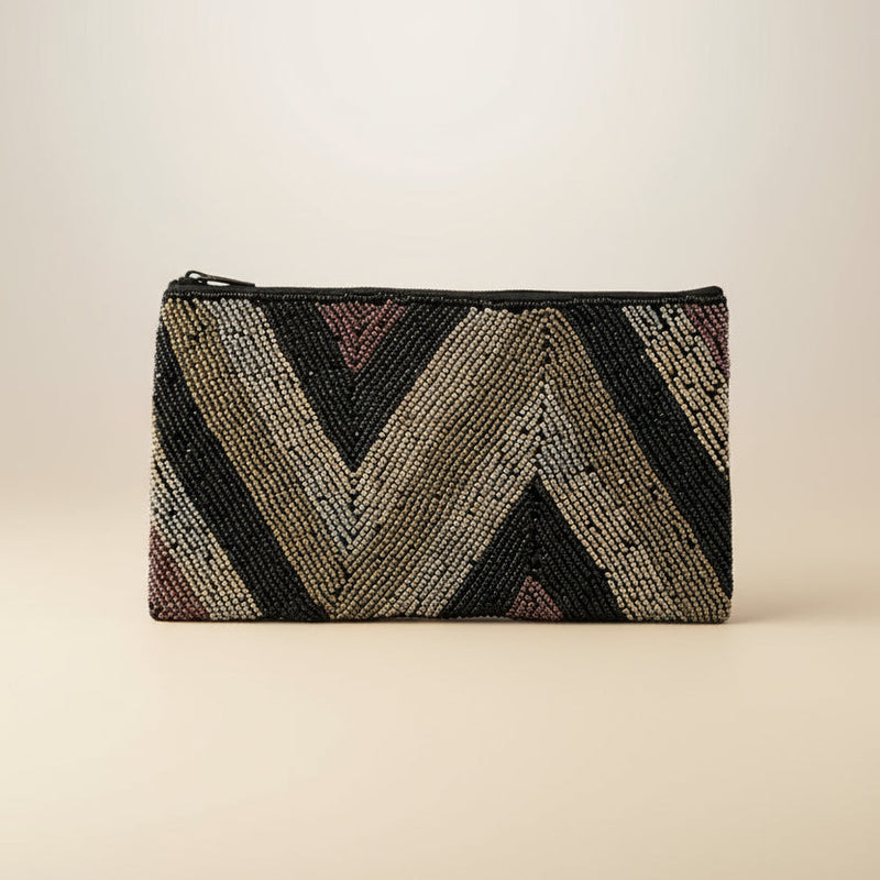Beaded Zig Zag Purse
