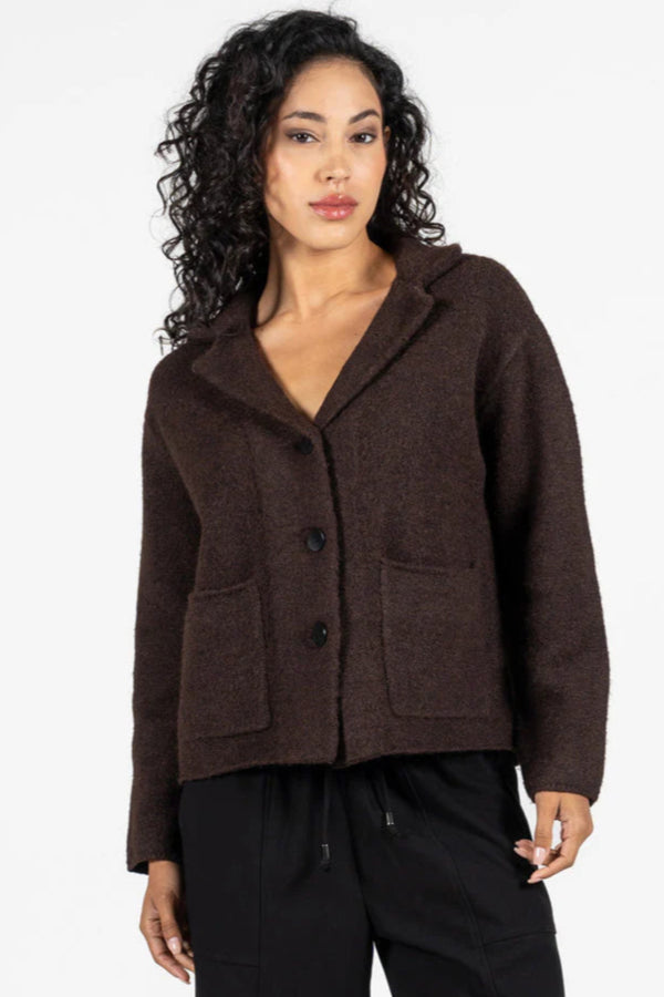Crop Sweater Blazer