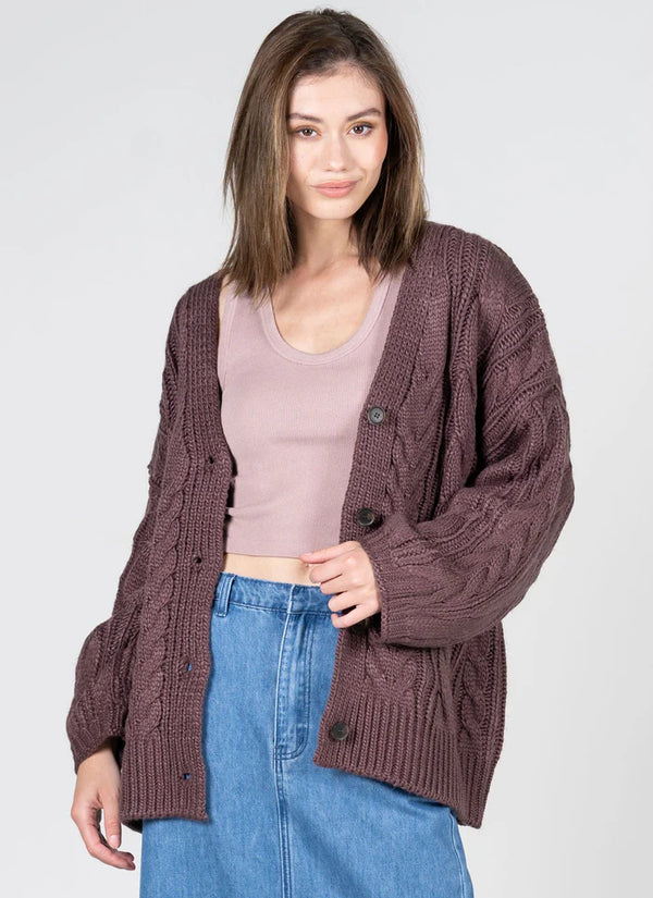 Coziest Chunky Cable Knit Cardigan