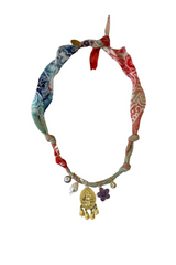 Cosmic Vibes Gold Teardrops Medal Necklace