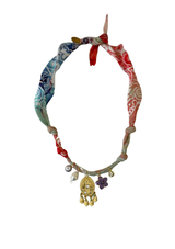 Cosmic Vibes Gold Teardrops Medal Necklace