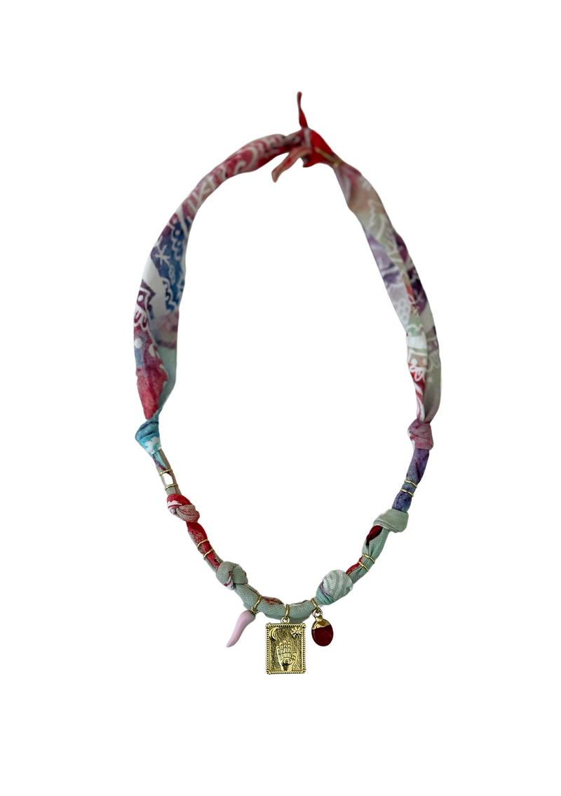 Cosmic Vibes Tarot with Pink Horn Necklace