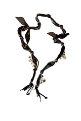 Black and Leopard Print Phone Cord