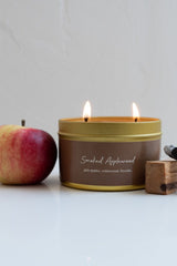 Smoked Applewood Tin Candle