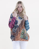 Flowers & Crochet Crew Neck Sweater