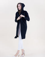 Open Front Hooded Lounge Cardigan