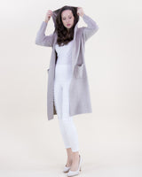 Open Front Hooded Lounge Cardigan